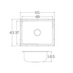 Lavaplatos Ideal Submontar 55 x 43cm