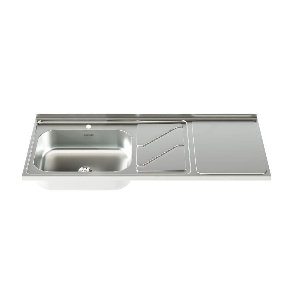 LAVAPLATOS A.INOX 1.20X52 POCETA DERECHA
