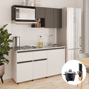 Cocina Integral Toscana 1.50m + Combo (Olla Arrocera y Set de Cuchillos)